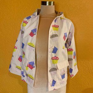 NWT Foxfire For Kids Pink Cupcake Rain Jacket